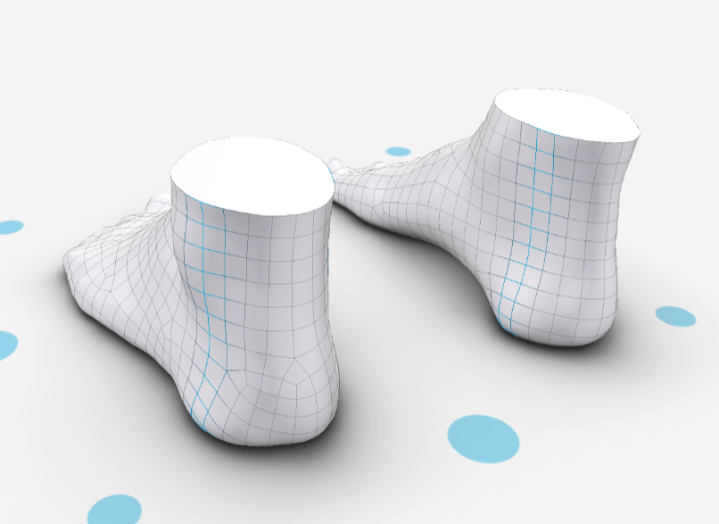 my feet in 3D