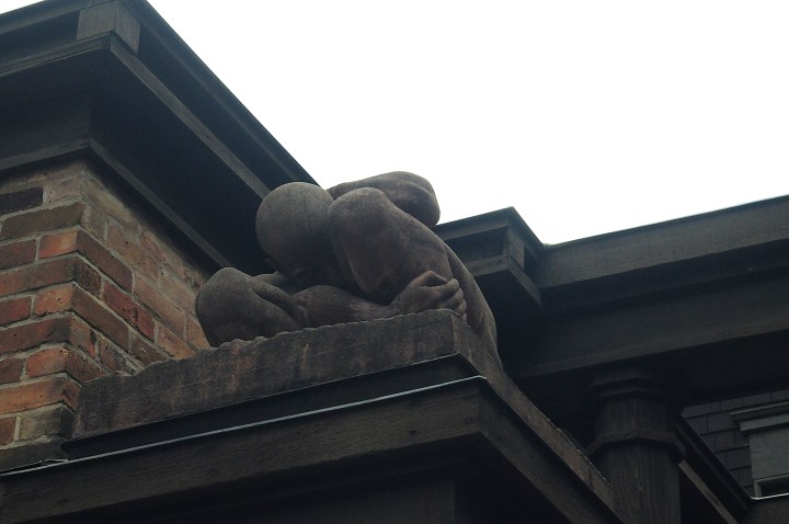 Boulder figures, or Crouching Man (sculptor, Richard Bock)