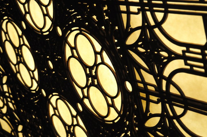 Light screen, FLW dining room