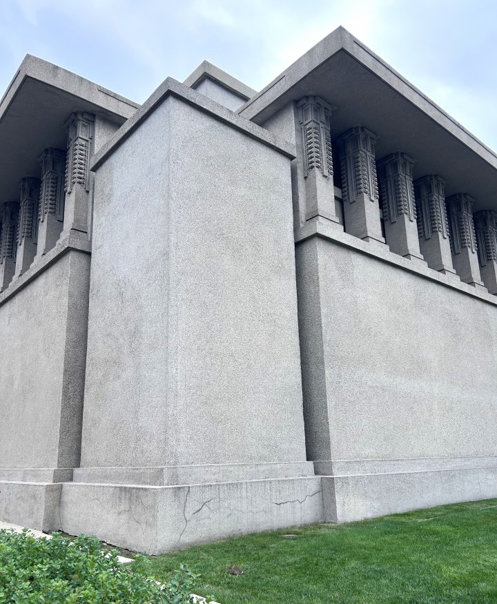 FLW Unity Temple on Lake Street in Oak Park