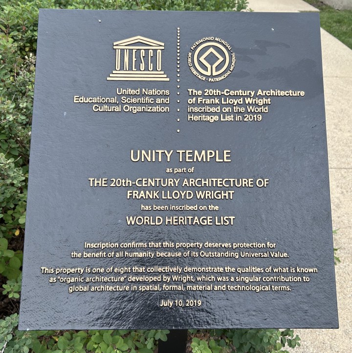 FLW Unity Temple on Lake Street in Oak Park
